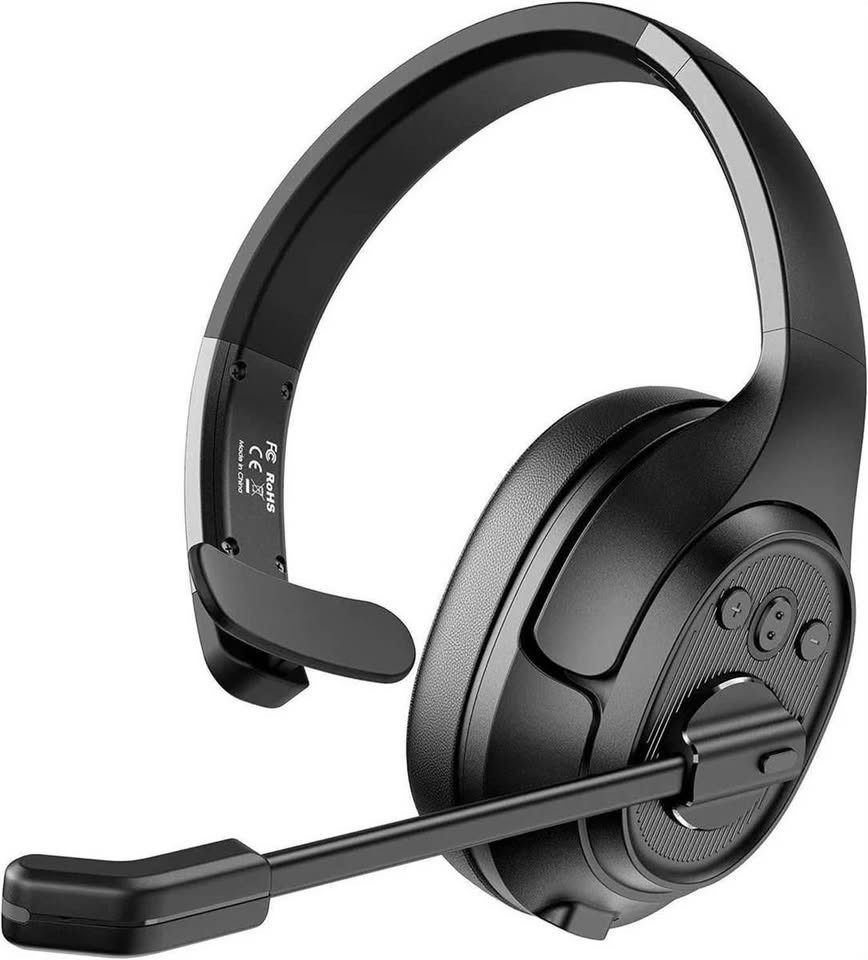 EKSA Trucker Bluetooth Headset w/ Noise-Cancelling Mic