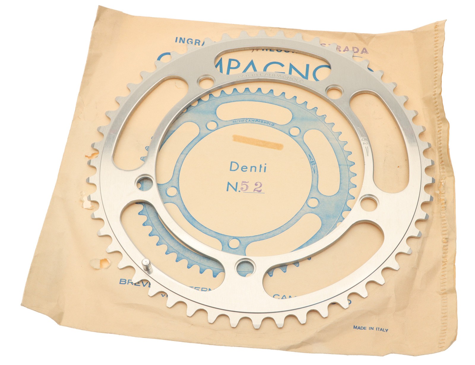 Campagnolo Nuovo Record Strada Road #753 Chainring 52T 144 BCD NOS Campagnolo Nuovo Record Strada Road #753 Chainring 52T 144 BCD NOS