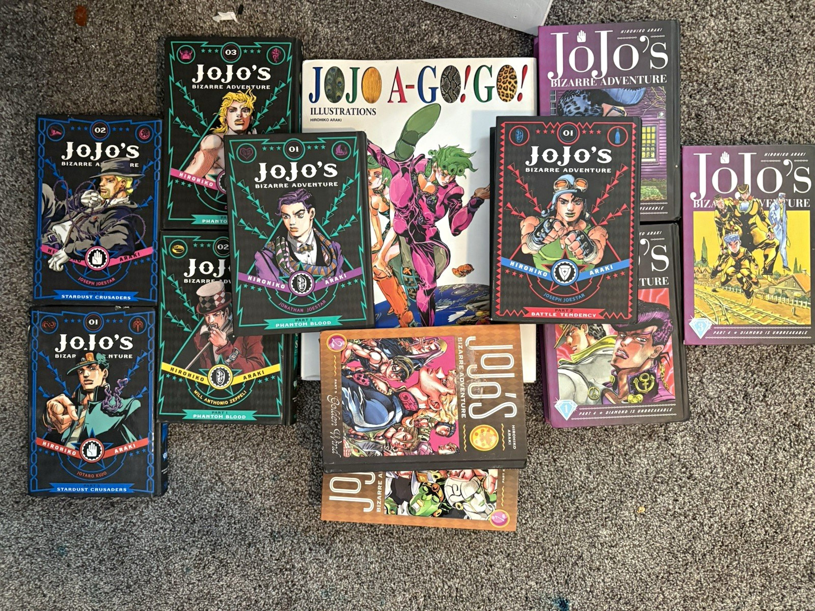 JoJo's Bizarre Adventure Hardcover Manga Mixed Lot + JOJO A-GOGO English
