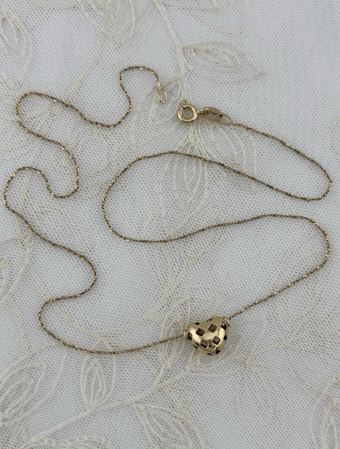 Authentic Italian-made 14K yellow gold necklace