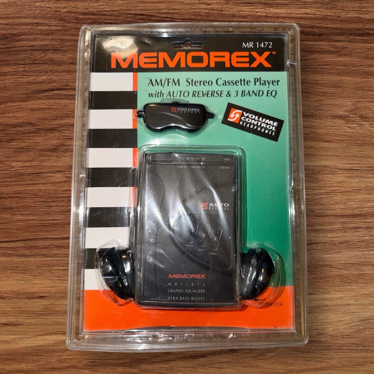Vintage NOS MAGNAVOX MR 1472 AM/FM Stereo Radio Cassette/ Auto Reverse Vol Cont