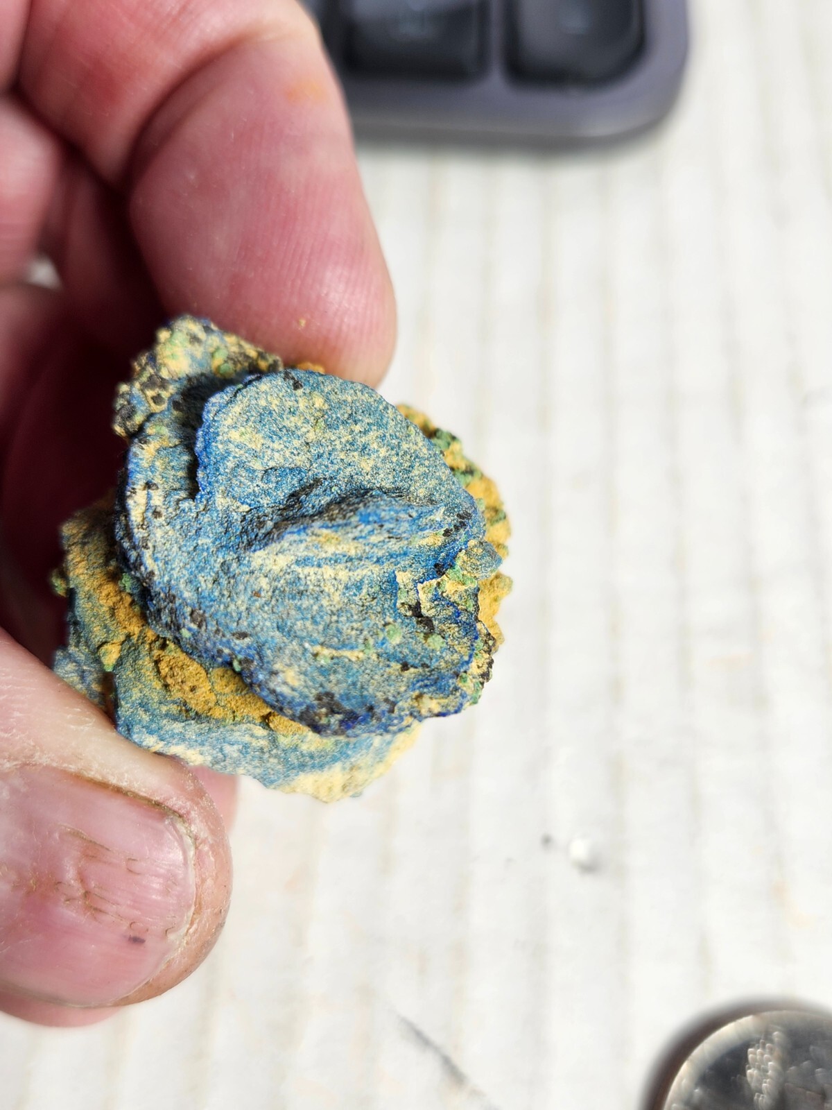 Azurite Floret, Nacimiento Mine, CUBA, NM