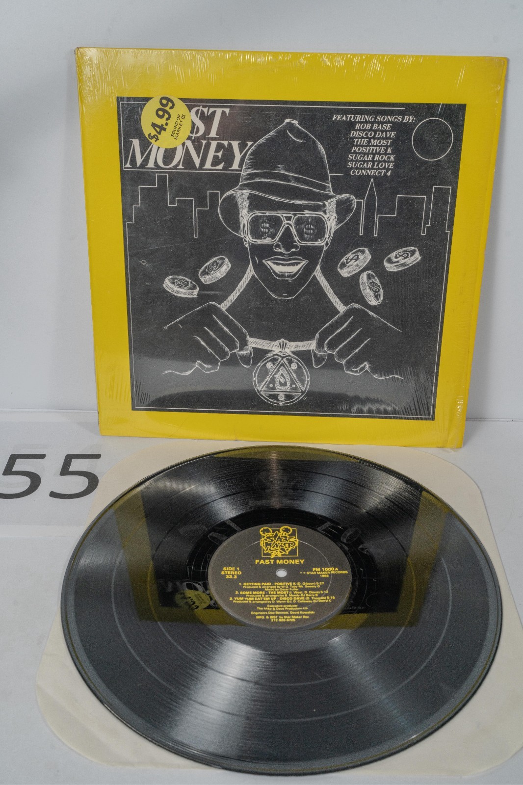Various Artists - Fast Money 1986 LP Star Maker Records Rare Old School Hip-Hop Various Artists - Fast Money 1986 LP Star Maker Records Rare Old School Hip-Hop