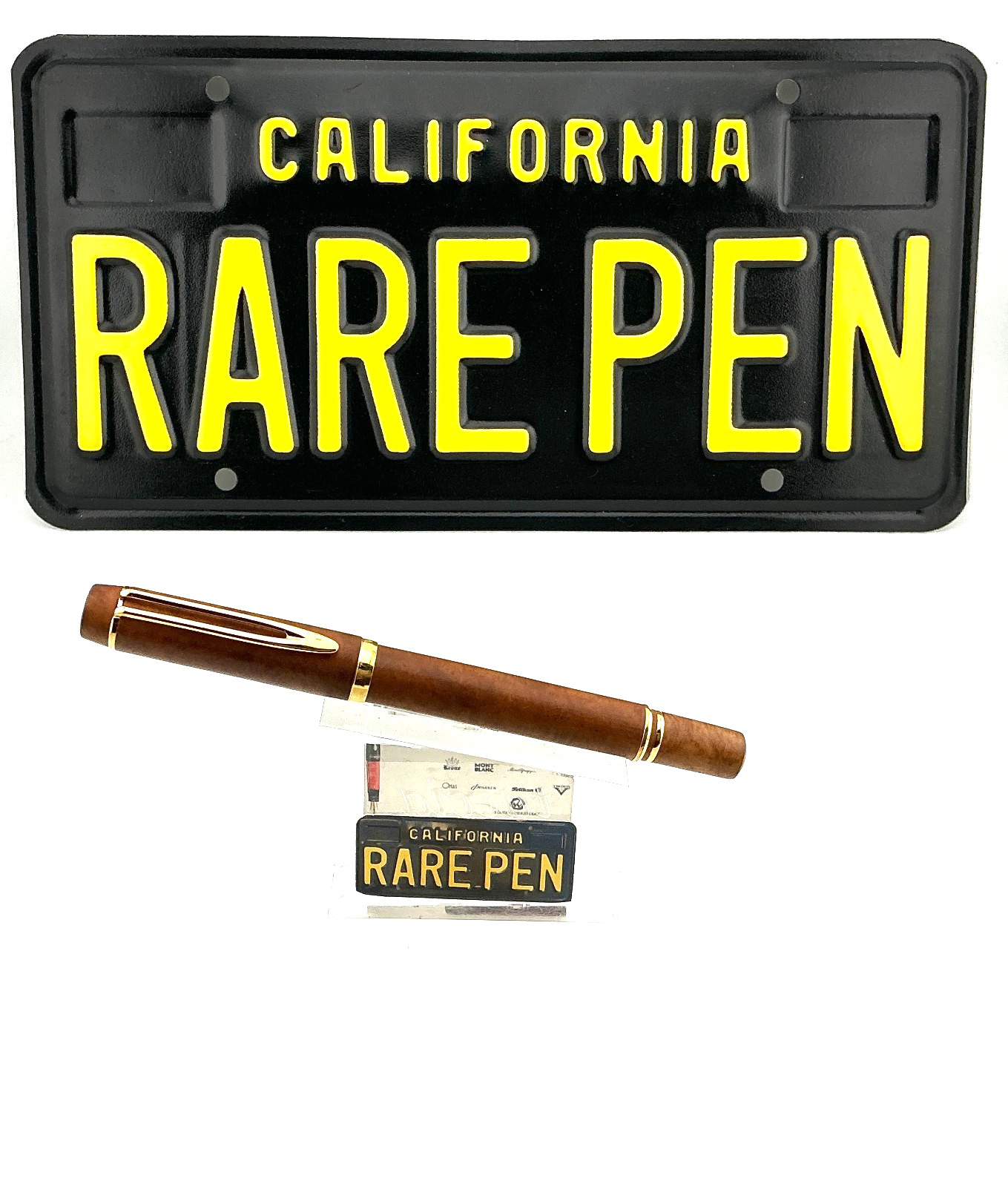 WATERMAN MAN 100 BRIAR WOOD Fountain Pen GT 18K Med Globe nib NEW NO BOX