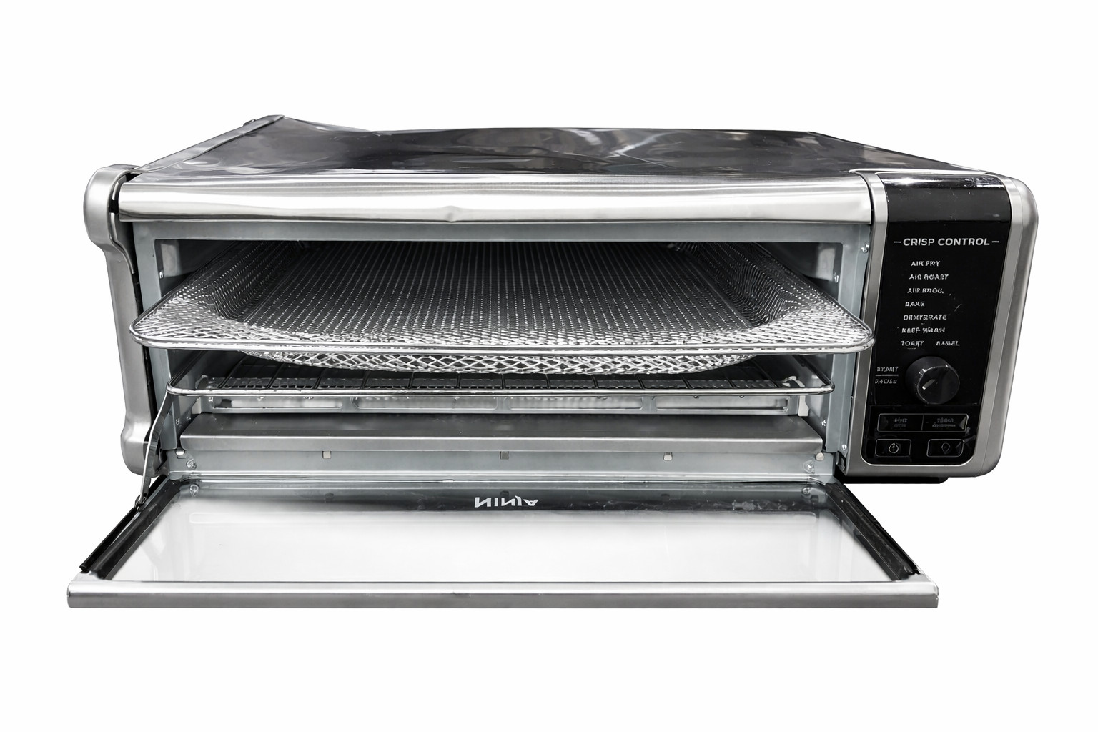 Ninja SP101 Digital Air Fry Countertop Oven 8-in-1 XL Flip-Up Silver