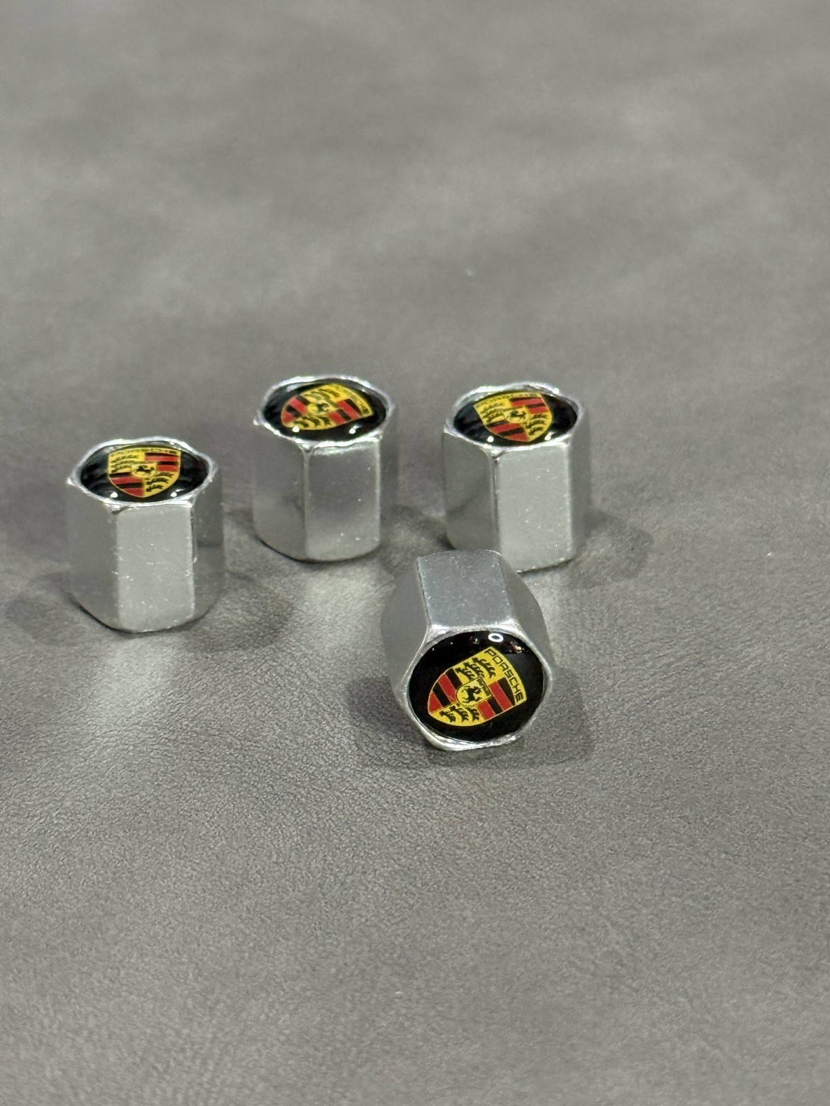 4PCS Car Wheel Tire Air Valve Stem Dust Valve Cap for Porsche 4PCS Car Wheel Tire Air Valve Stem Dust Valve Cap for Porsche