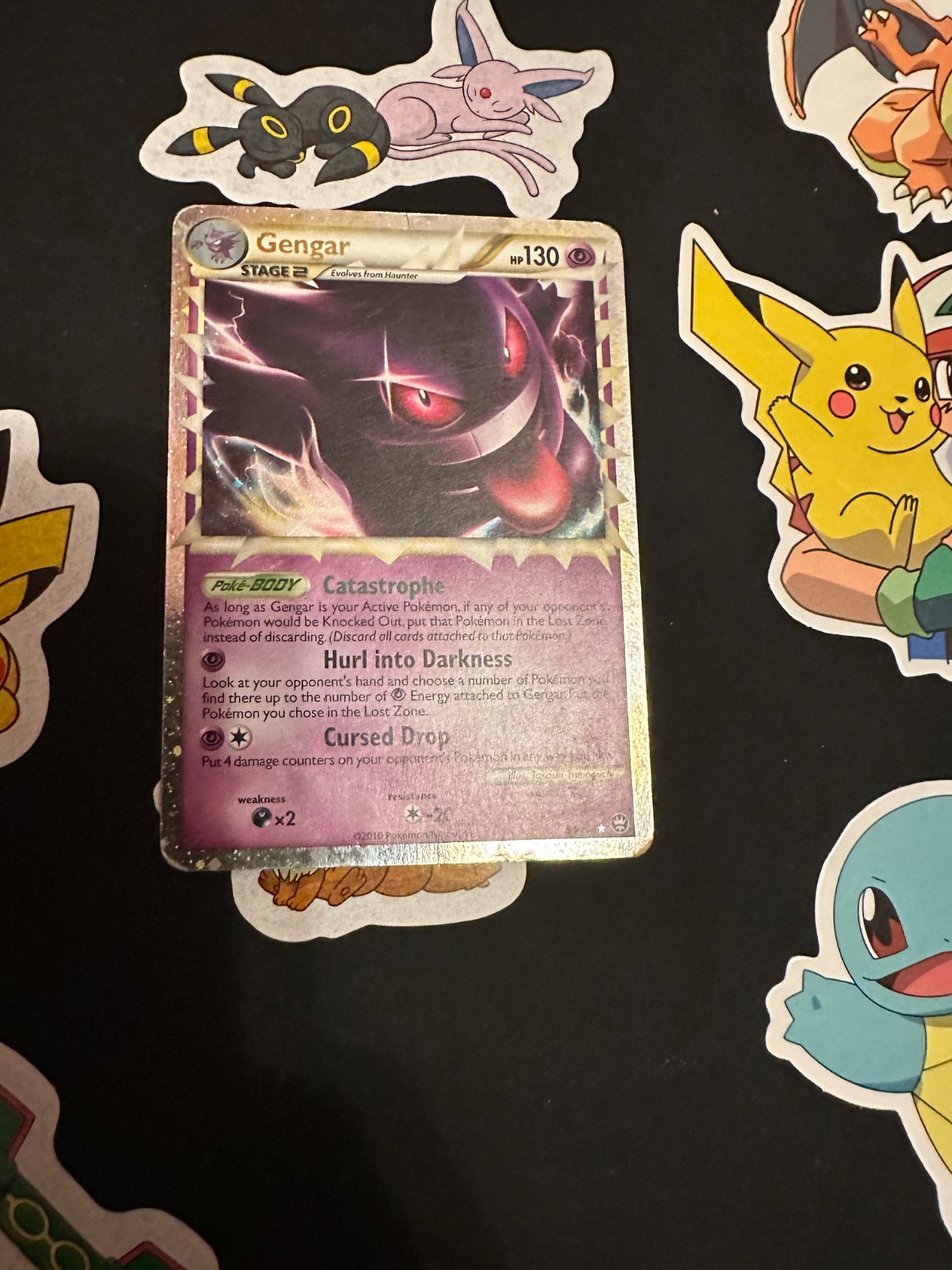 The Pokémon Company Gengar Prime 94/102 Triumphant Holo Ultra Rare 130 HP 2010 The Pokémon Company Gengar Prime 94/102 Triumphant Holo Ultra Rare 130 HP 2010