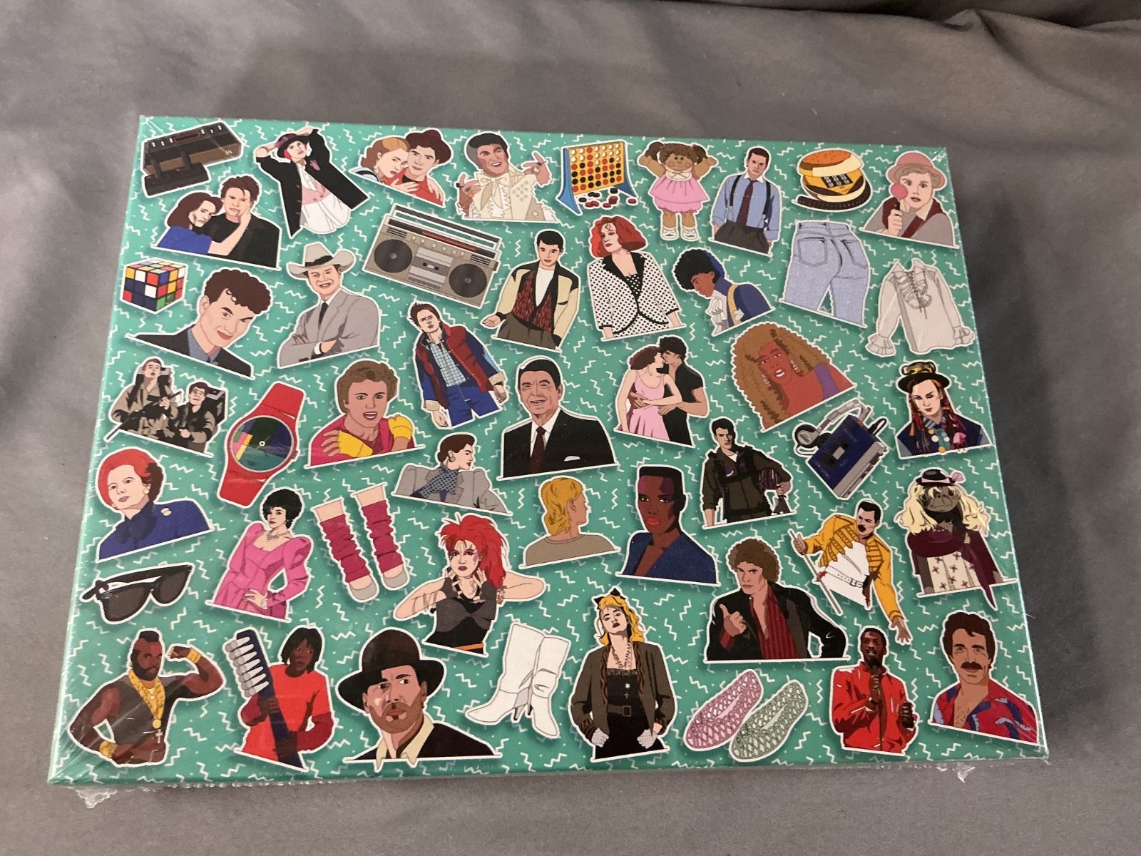 80 s Icons: 500 Piece Jigsaw Puzzle by Niki Fisher NIB Sealed