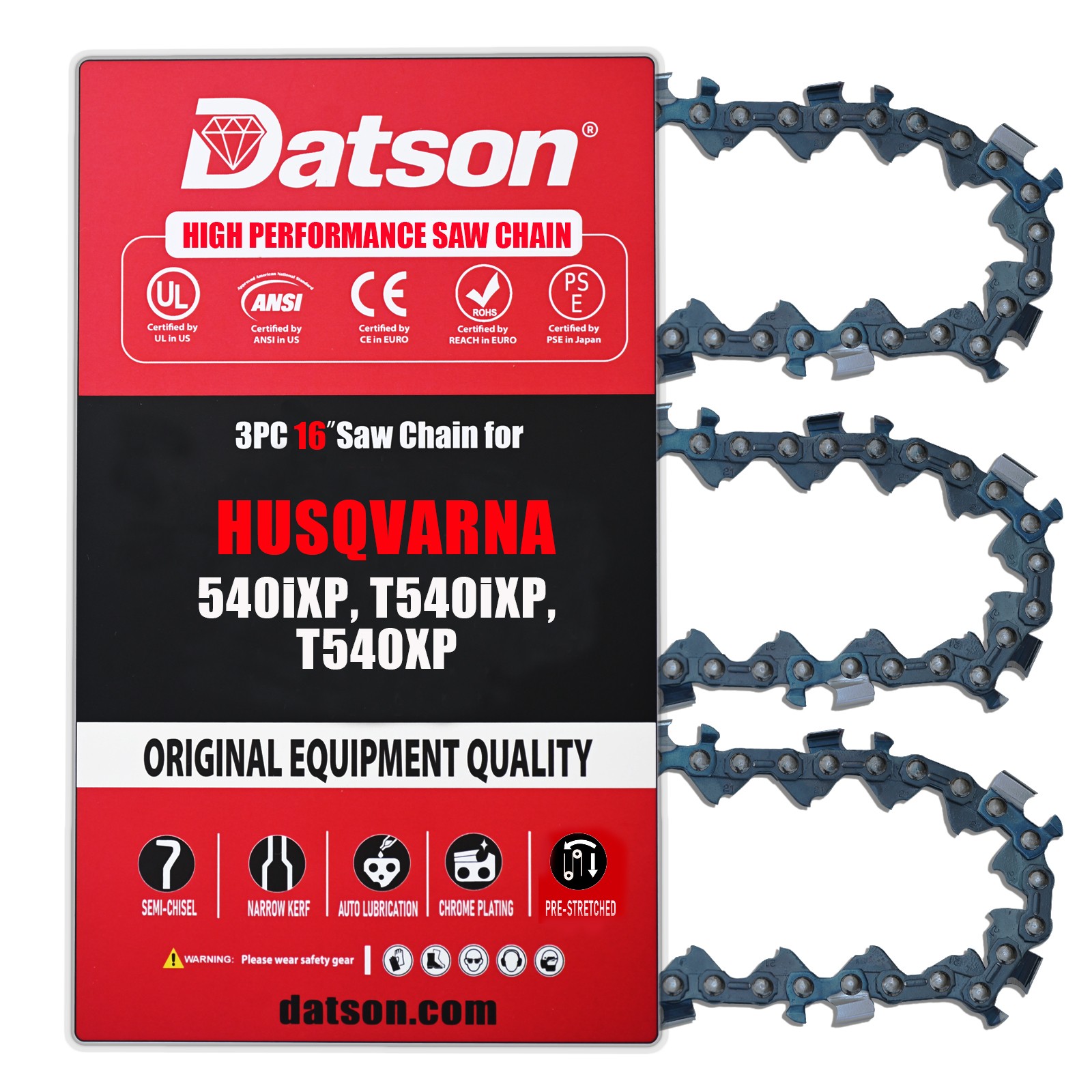 3PACK,16 Inch Chainsaw Chain .325\ 3PACK,16 Inch Chainsaw Chain .325\