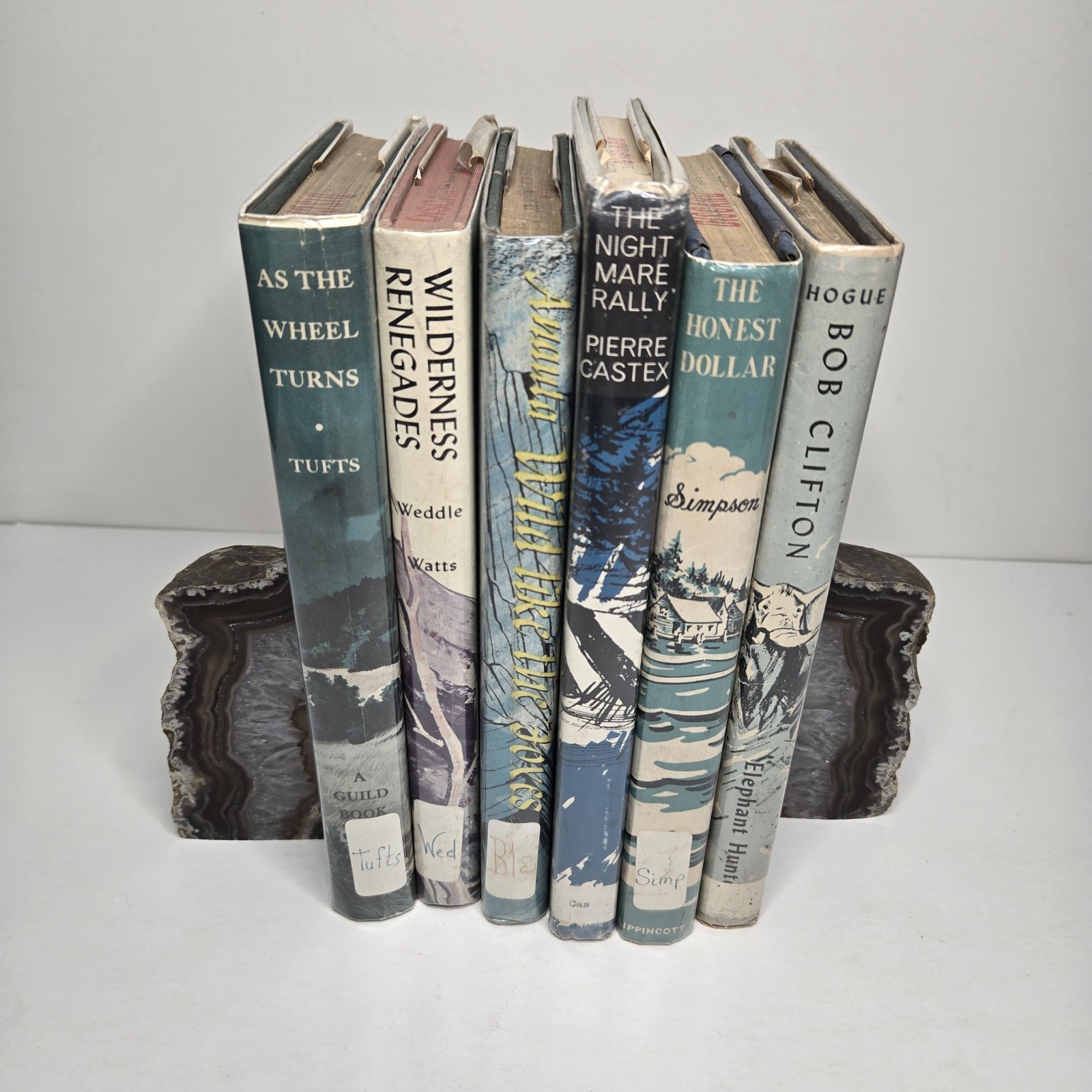 (LOT of 6) Rare 1957 - 1965 Vintage Ex-Library Hardcover Books For Young Readers