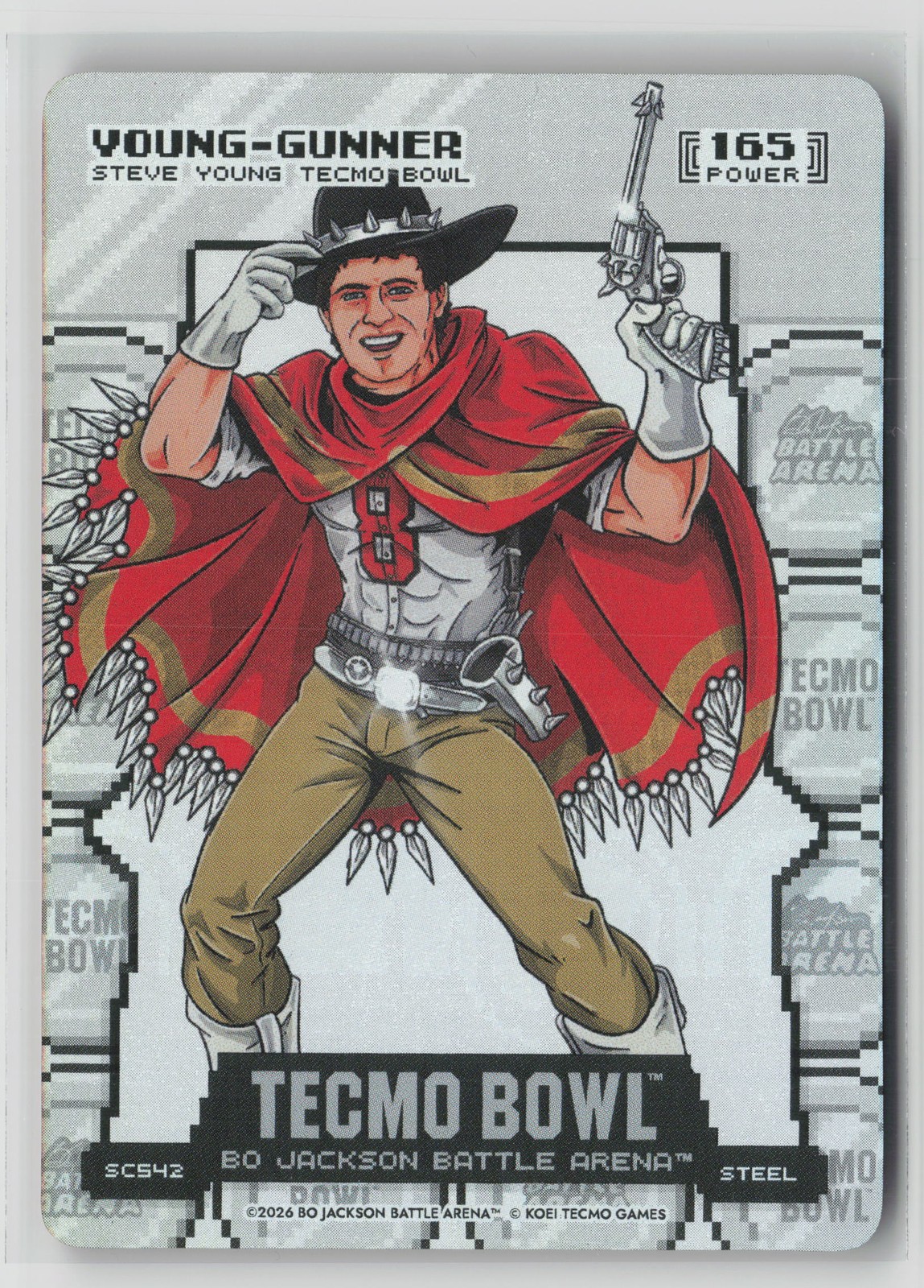 2026 Bo Jackson Battle Arena Steel Silver Coin Flip Young-Gunner #SC542