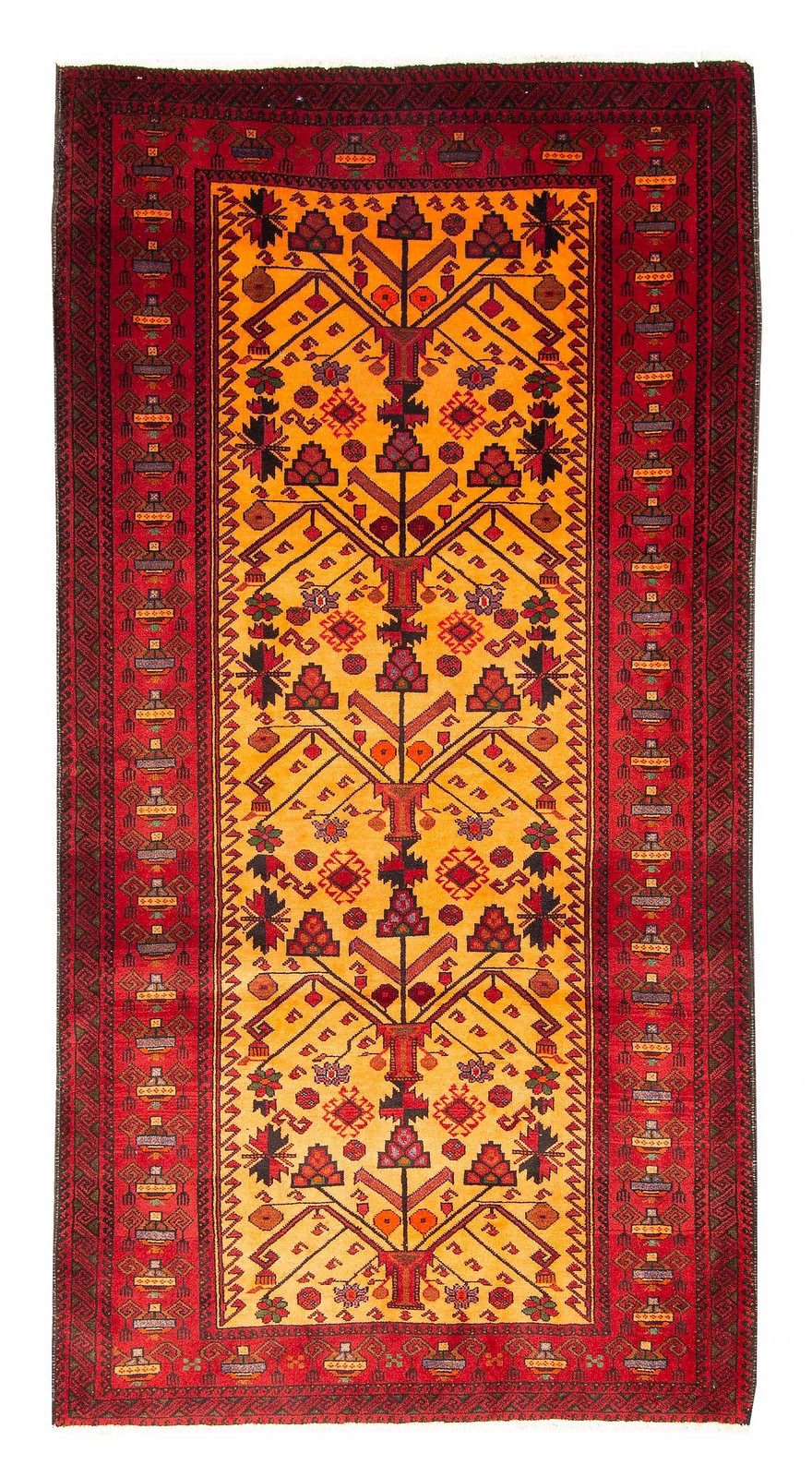 Traditional Vintage Hand-Knotted Area Rug 3\'7\