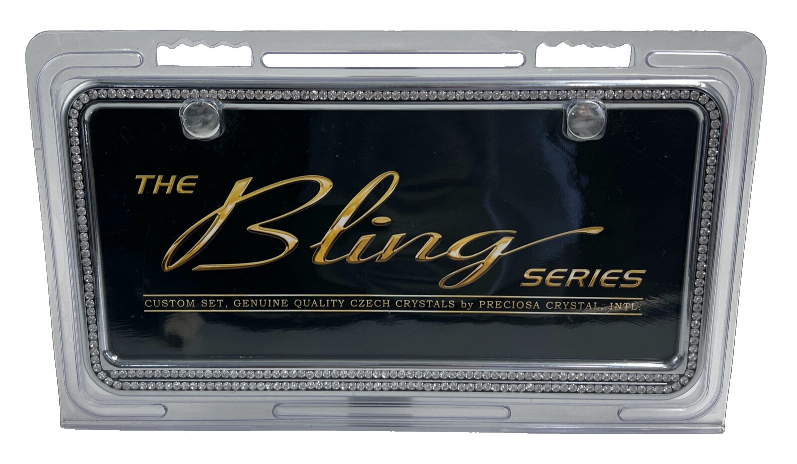 Czech Crystal by Preciosa The Bling Series License Plate Frame New