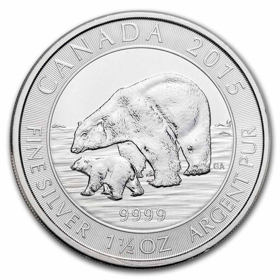 Canada 1.5 oz Silver $8 BU (Random Year, Abrasions) Canada 1.5 oz Silver $8 BU (Random Year, Abrasions)