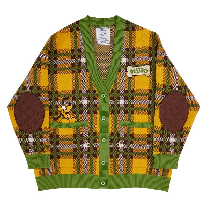 Loungefly Disney UNISEX Plus 3x Pluto 95Th Anniversary Grandpa Cosplay Cardigan