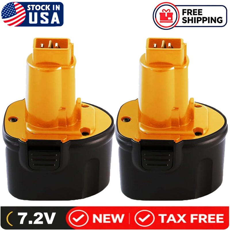 2PACK NiMH Battery for DW9057 DW920 DE9057 DE9085 DC011 7.2V Tool