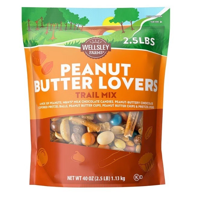 Wellsley Farms Peanut Butter Lovers Trail Mix, 40 oz.