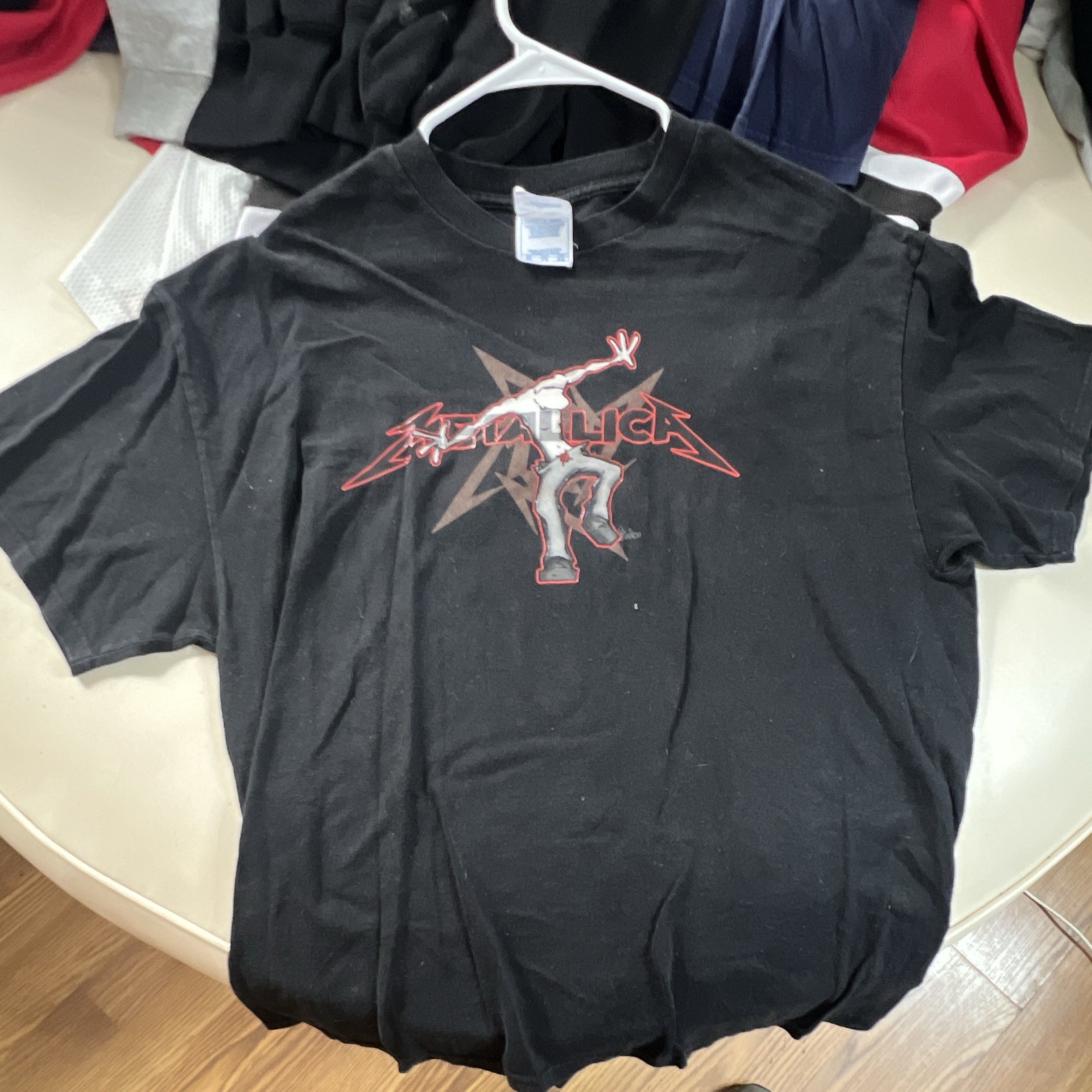 Vintage Y2K Metallica Star Logo Graphic T-Shirt Black - Men\'s Size XL