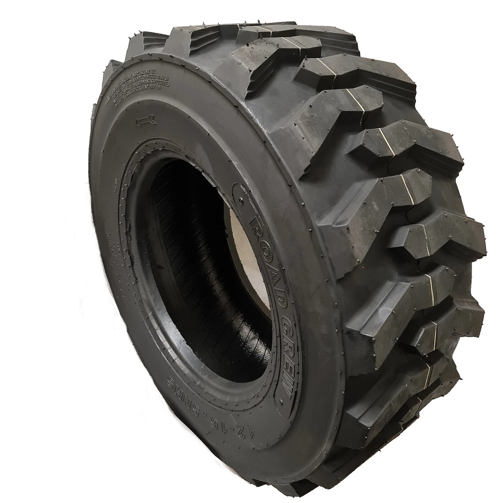 12-16.5, 12x16.5 ROAD CREW NHS 14 PLY SKID STEER TIRES FOR BOBCAT DEEPER TREAD
