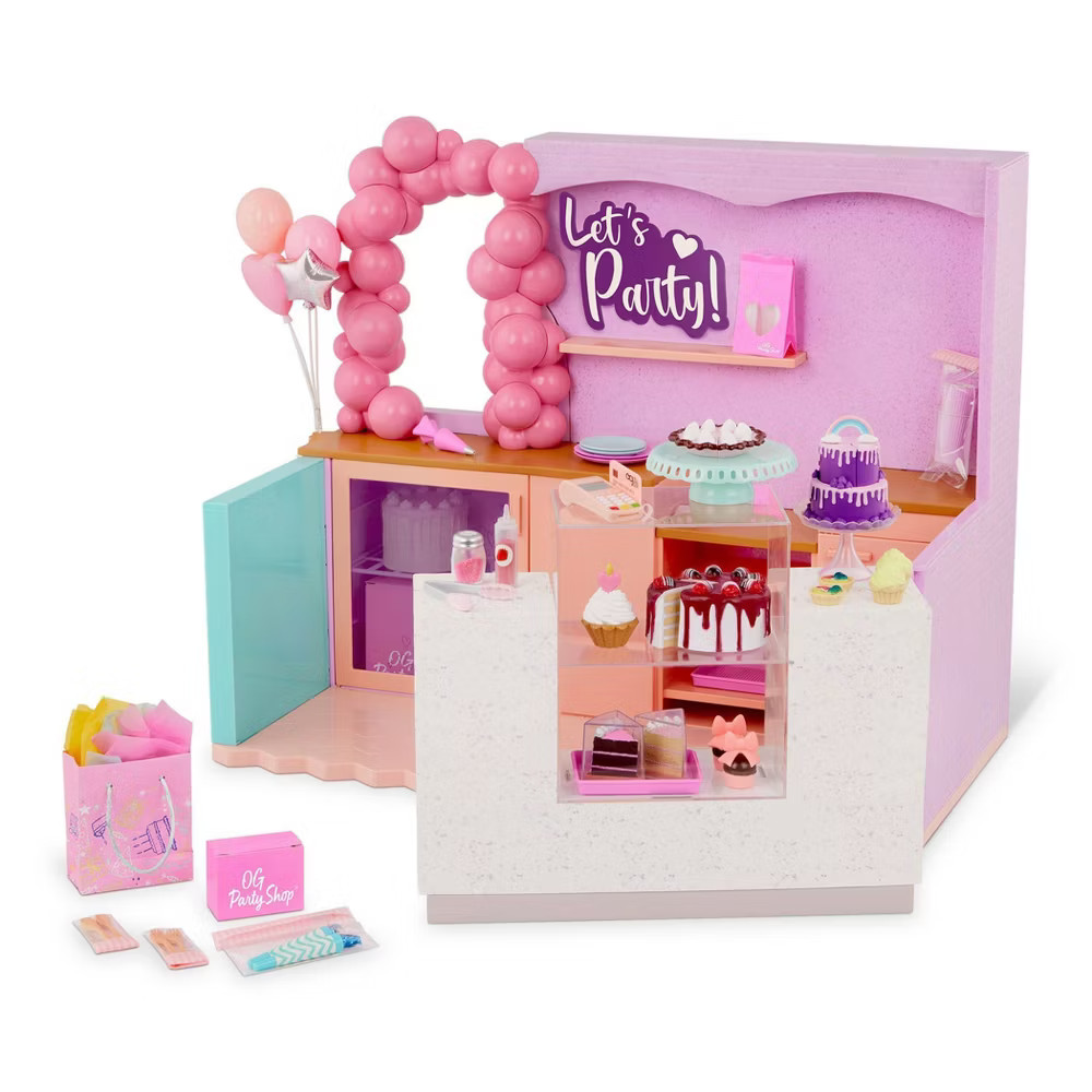 Our Generation Party Shop & Accessories Playset for 18'' Dolls: 59 Pieces