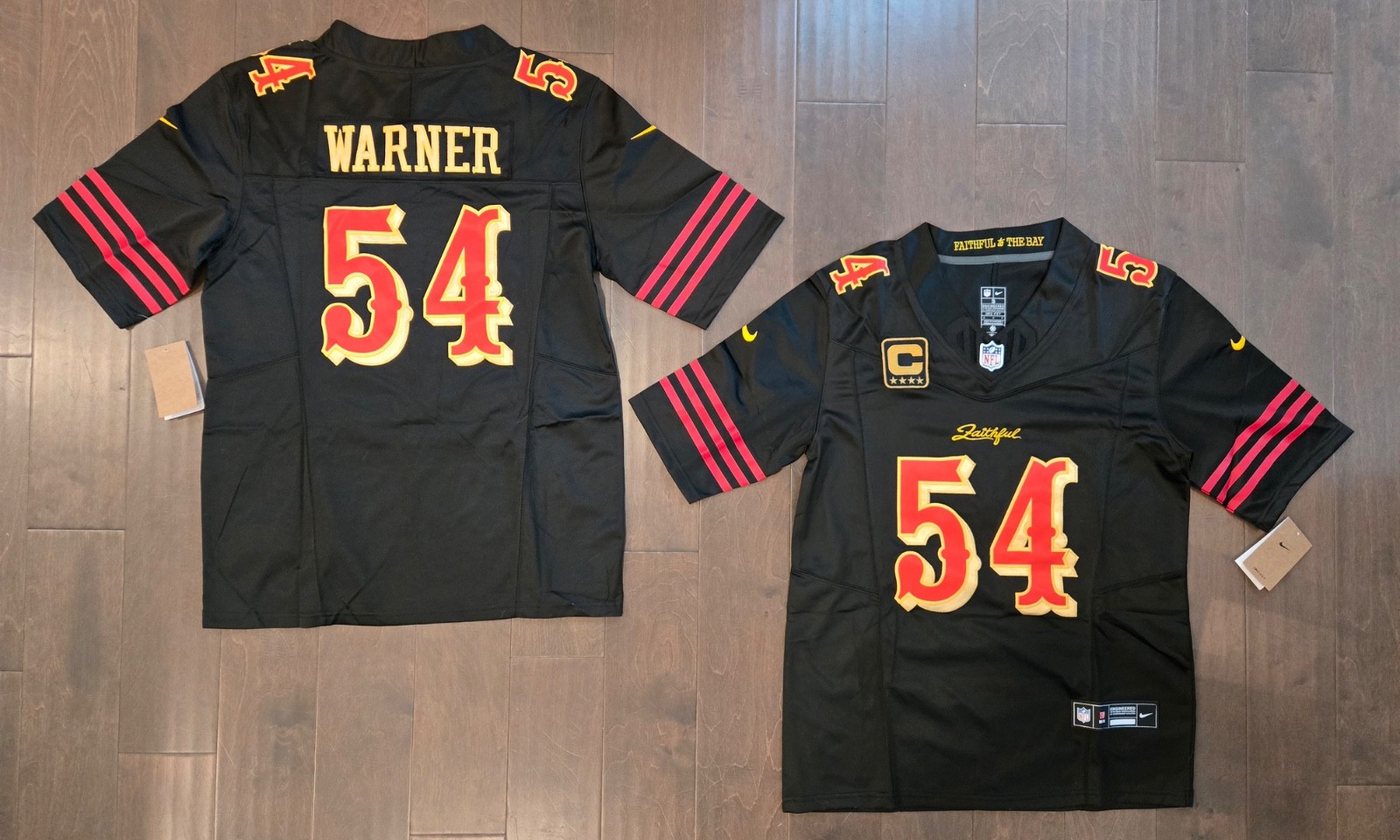 Fred Warner #54 San Francisco 49ers Stitched Black Rivalries Jersey w/C Patch