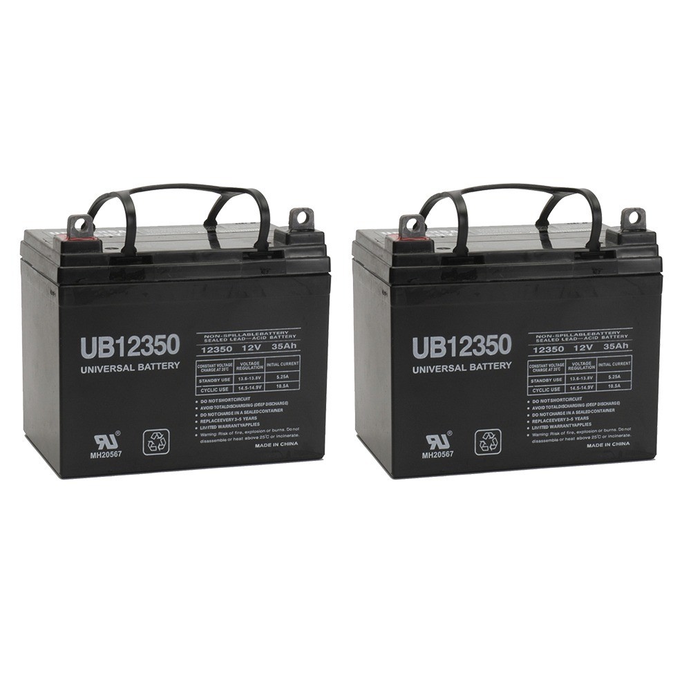 UPG 2 Pack - UB12350 12V 35Ah Wheelchair Medical Mobility Battery