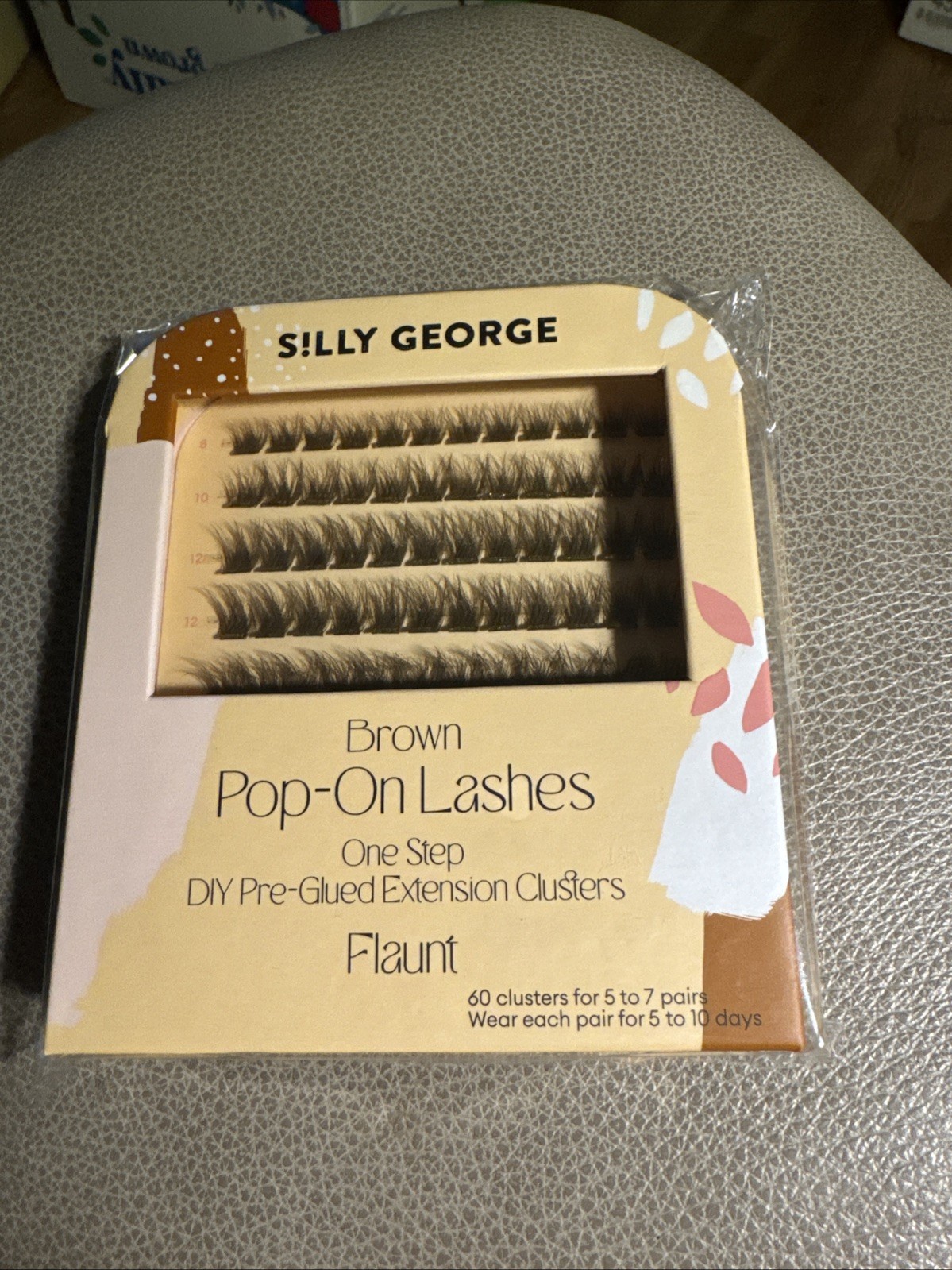 Silly George Pop-On Lashes - DIY 1-Step 1 count (Pack of 60), Brown - Flaunt Silly George Pop-On Lashes - DIY 1-Step 1 count (Pack of 60), Brown - Flaunt