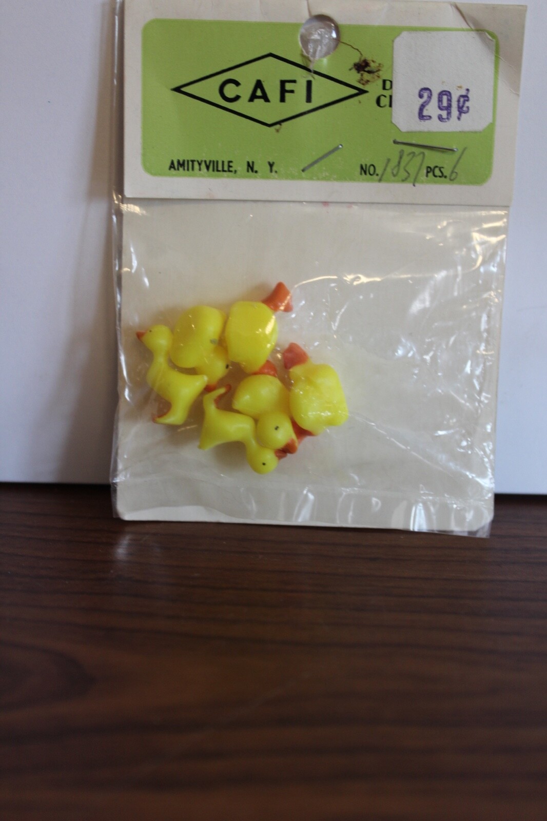 Vintage CAFI Dickmal Creation Miniature Yellow Ducks