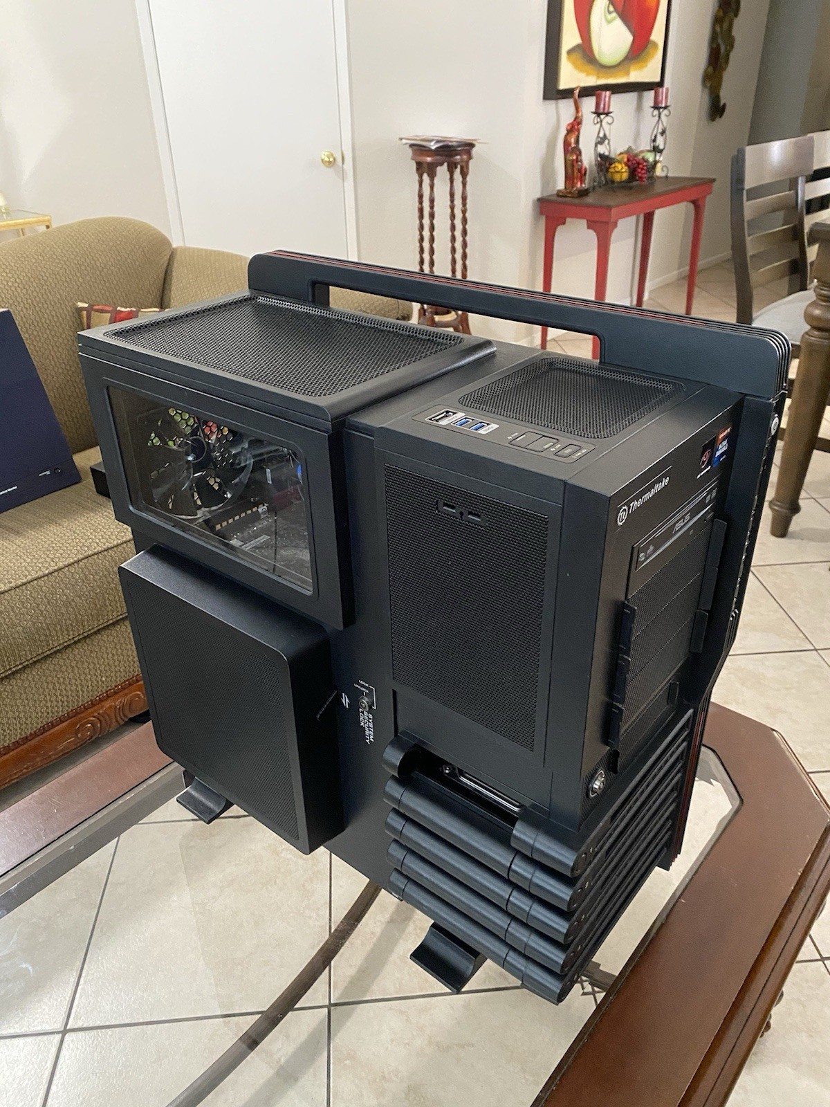 Thermaltake Level 10 GT Black Steel Gaming Pc i7 Processor 8gb Ram 1TB HDD