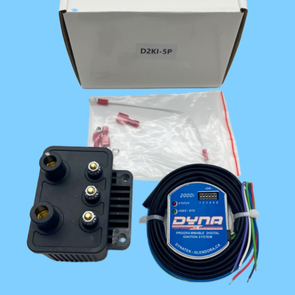 NEW Dynatek D2Ki-5P 2000i Harley Ignition Coil Kit 70-98 w/ D2Ki-1P & DC6-5 coil