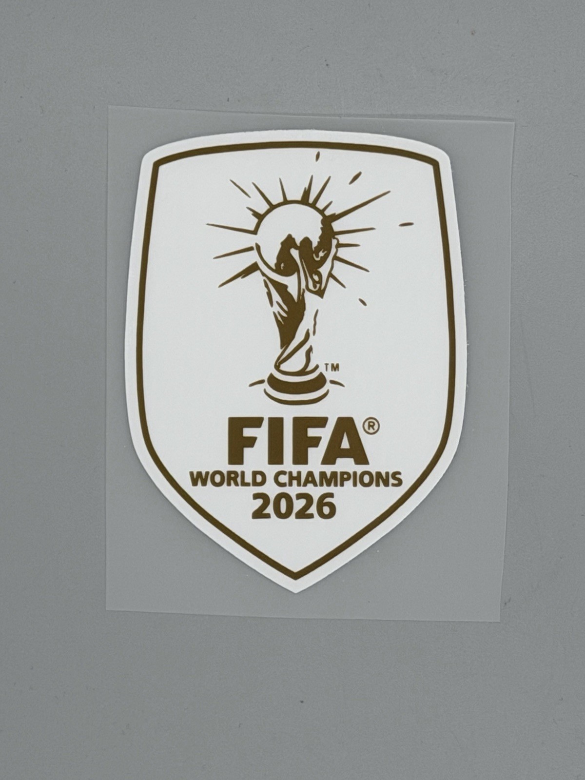 2026 Spain Away 2022 FIFA World Cup Champions Soccer Football Gold Patch