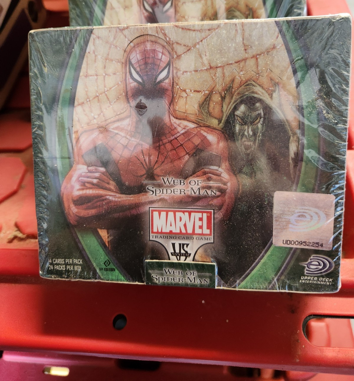 Marvel VS Web of SPIDER-MAN CCG Trading Cards Sealed WAX Box 1st Ed. Marvel VS Web of SPIDER-MAN CCG Trading Cards Sealed WAX Box 1st Ed.