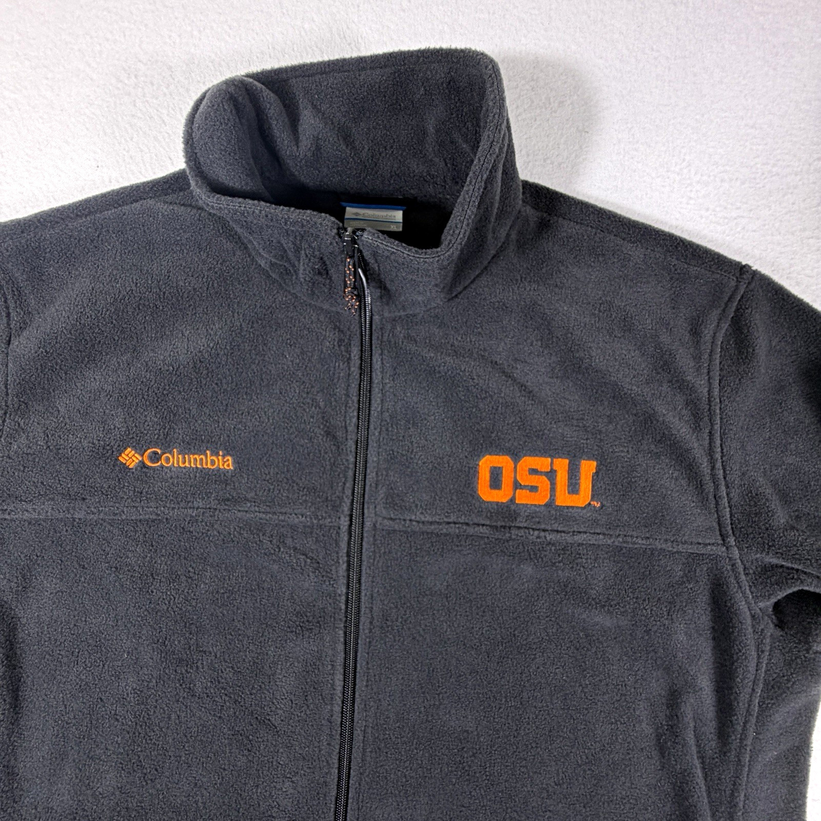 Columbia Oregon State Beavers Men\'s XL Black Fleece Full Zip Jacket NCAA