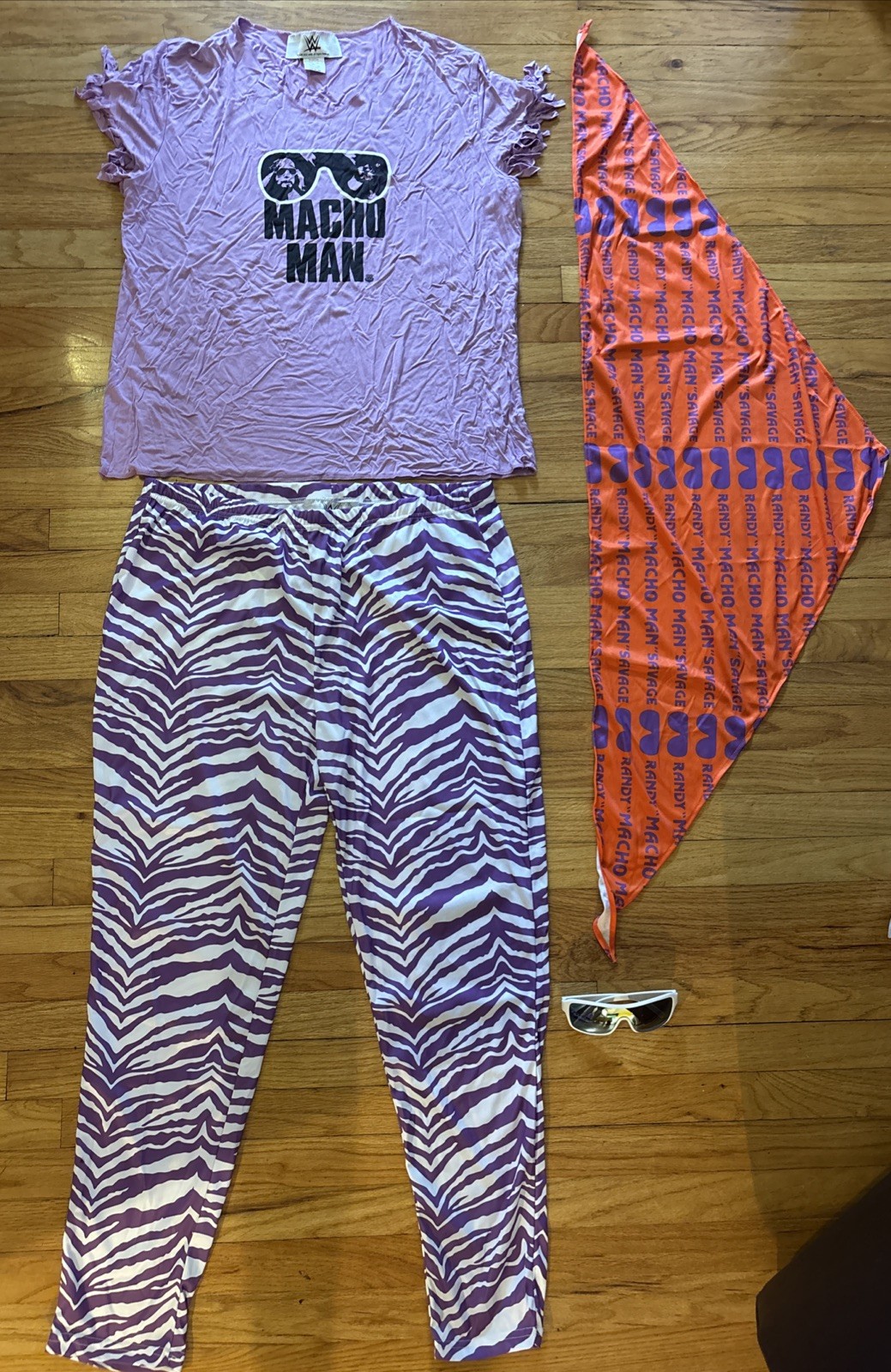 WWE Macho Man Randy Savage Costume Adult Large XL Complete Halloween Wrestling