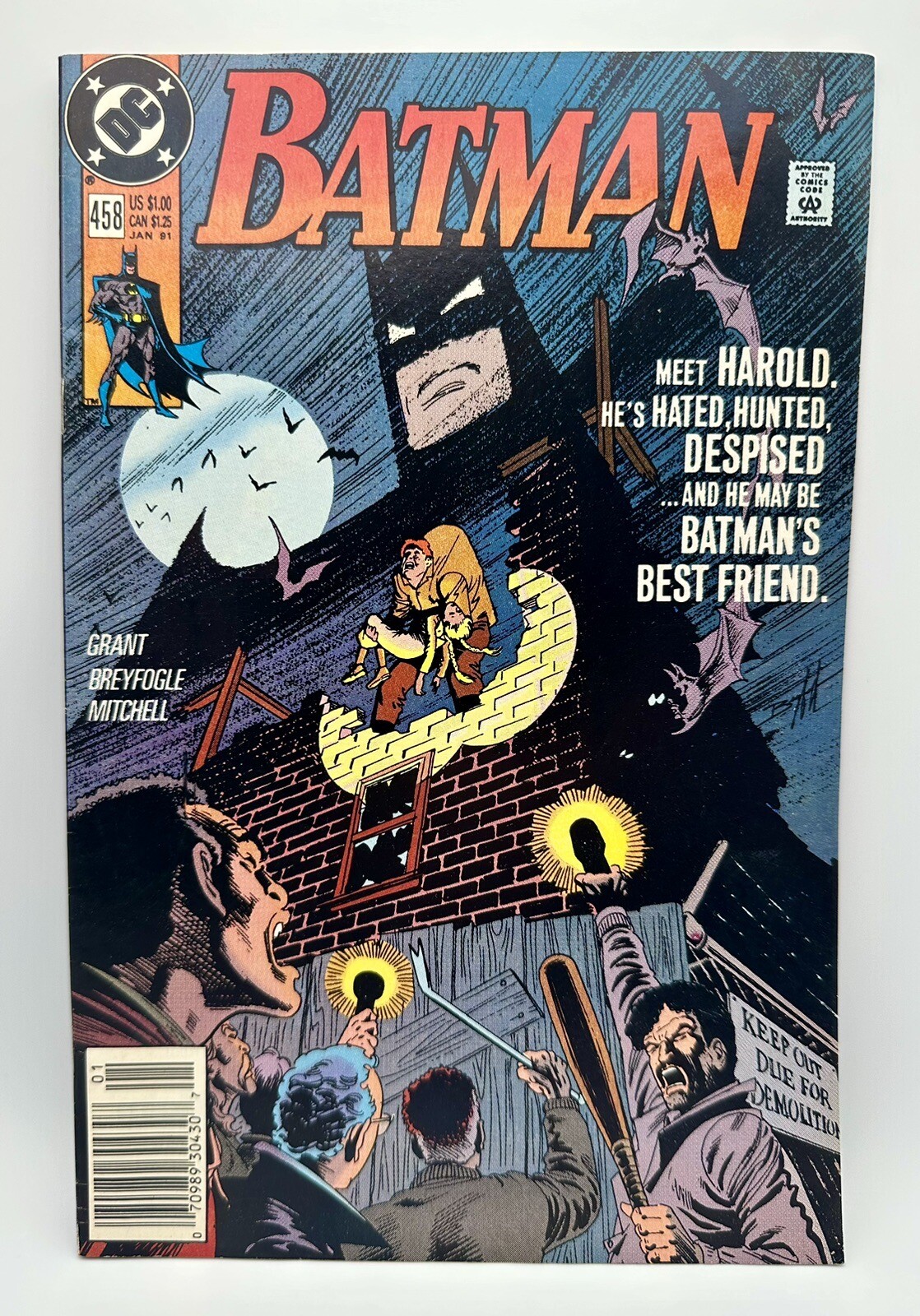 DC Comics - Batman #458 (1991) VF/B&B/CS DC Comics - Batman #458 (1991) VF/B&B/CS