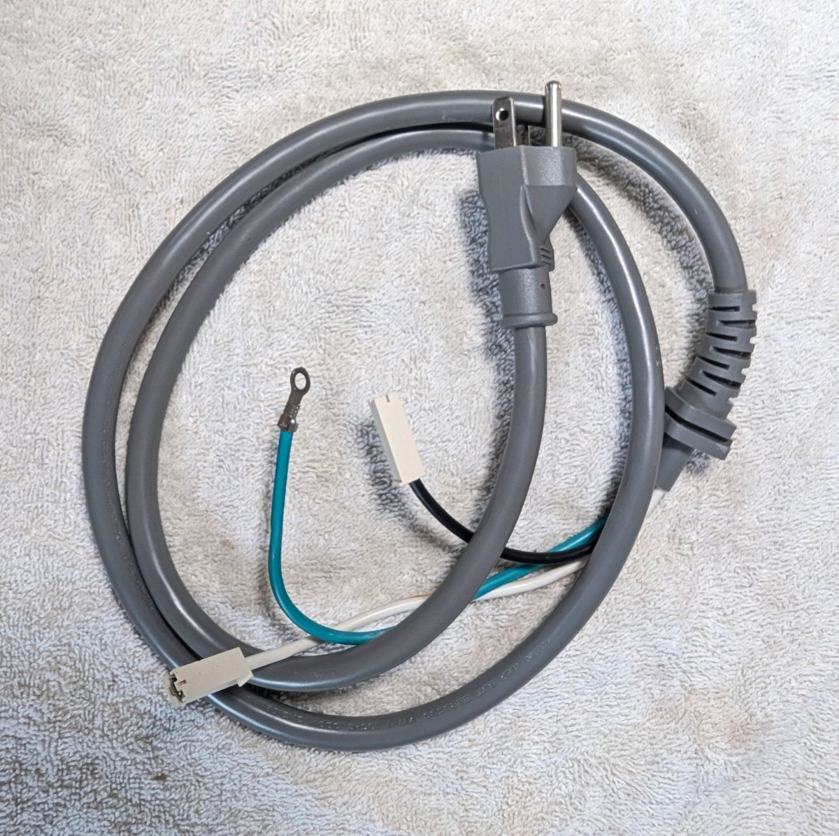 GE Gray Electric Range/Oven Power Cord,40 Inch 3-Prong