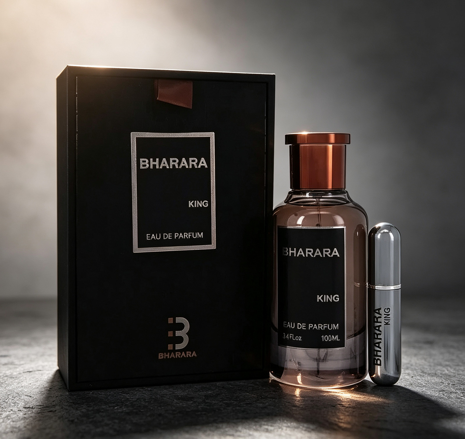 BHARARA KING for Men 3.4 Oz (100 ml) Eau de Parfum Spray New in Box, Sealed
