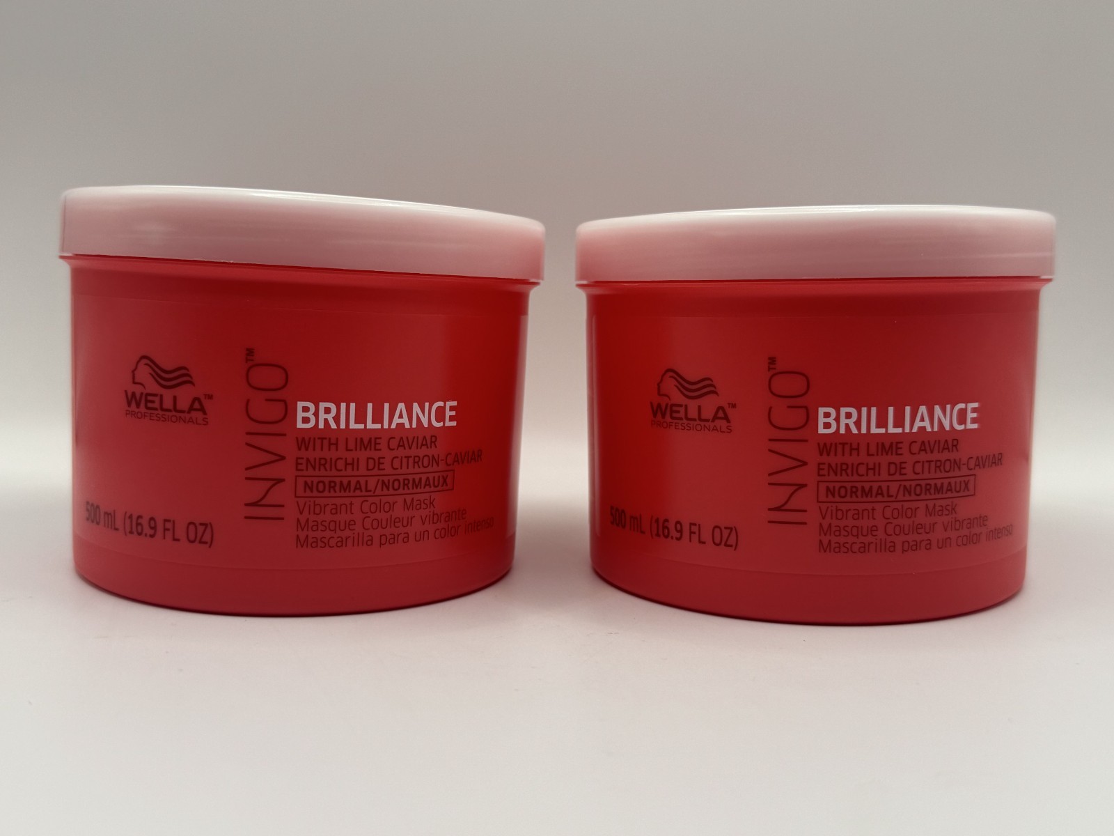Wella Invigo Brilliance Fine / Normal Hair Mask, 16.9 oz (2 Pack)