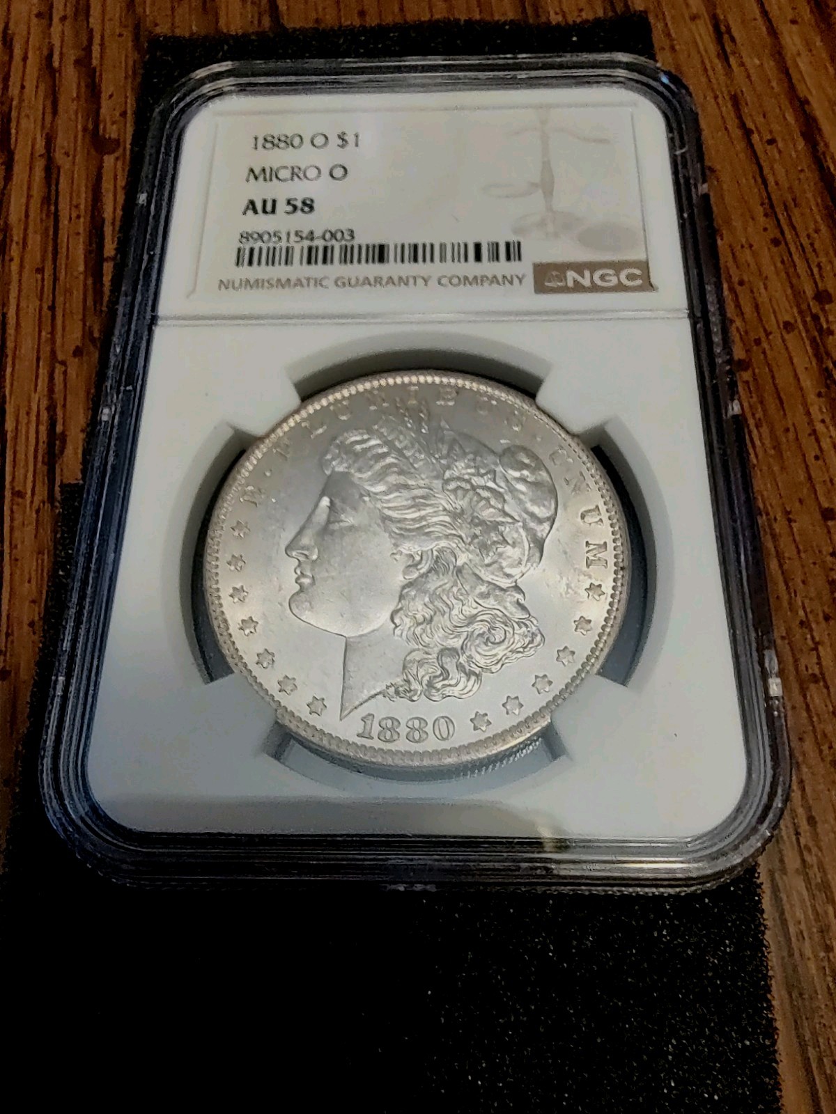 1880 O Micro Morgan Dollar AU58
