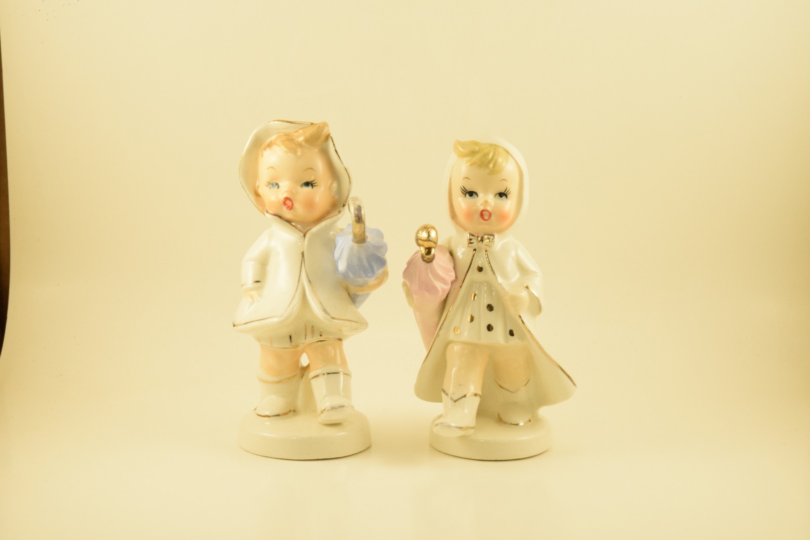 Napco Salt And Pepper Vintage Rain Umbrella Children Norcrest Lefton Japan 1956
