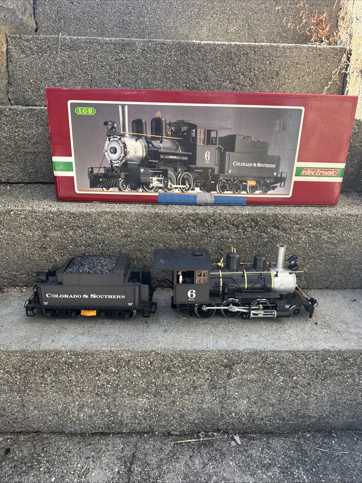 LGB 2019S G Scale Colorado & Southern Mogul Steam Locomotive & Tender #6 EX/Box LGB 2019S G Scale Colorado & Southern Mogul Steam Locomotive & Tender #6 EX/Box