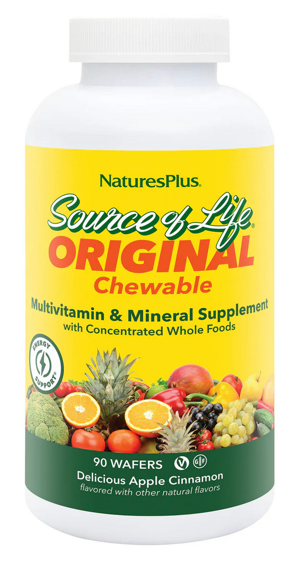 NaturesPlus, Source of Life, Adult\'s Chewable Multi-Vitamin & Min 90 Chews NaturesPlus, Source of Life, Adult\'s Chewable Multi-Vitamin & Min 90 Chews