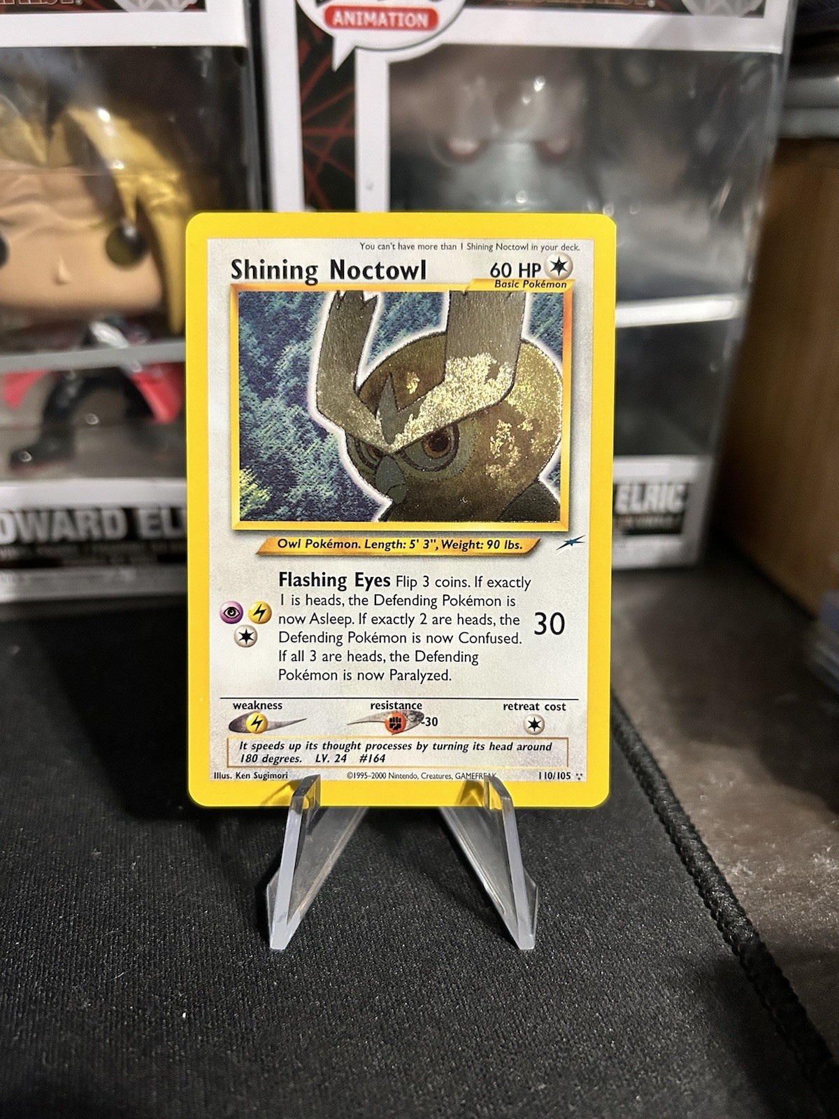 Pokemon TCG Shining Noctowl 110/105 Neo Destiny Holo Secret Rare
