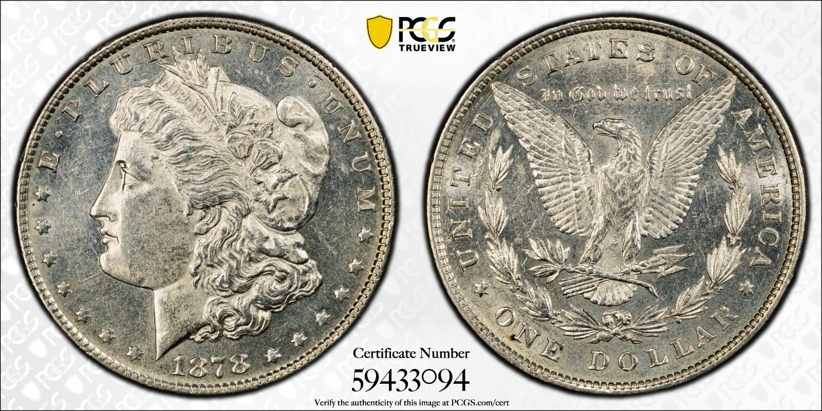 1878 8TF $1 MORGAN SILVER DOLLAR VAM 19, Doubled Date ***FRESH PCGS AU55 1878 8TF $1 MORGAN SILVER DOLLAR VAM 19, Doubled Date ***FRESH PCGS AU55