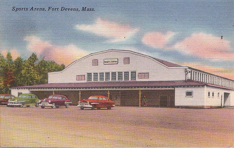 Postcard Sports Arena Fort Devens MA