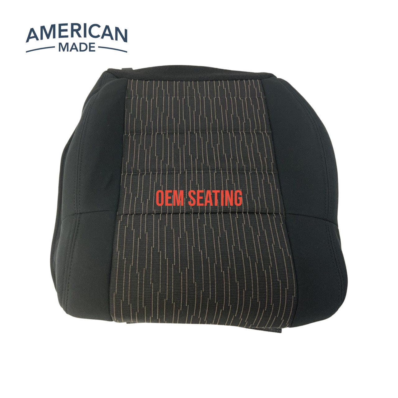 Fits 2007-2012 Jeep Wrangler JK Driver Bottom Seat Cover-Black w/ Dk Saddle Fits 2007-2012 Jeep Wrangler JK Driver Bottom Seat Cover-Black w/ Dk Saddle