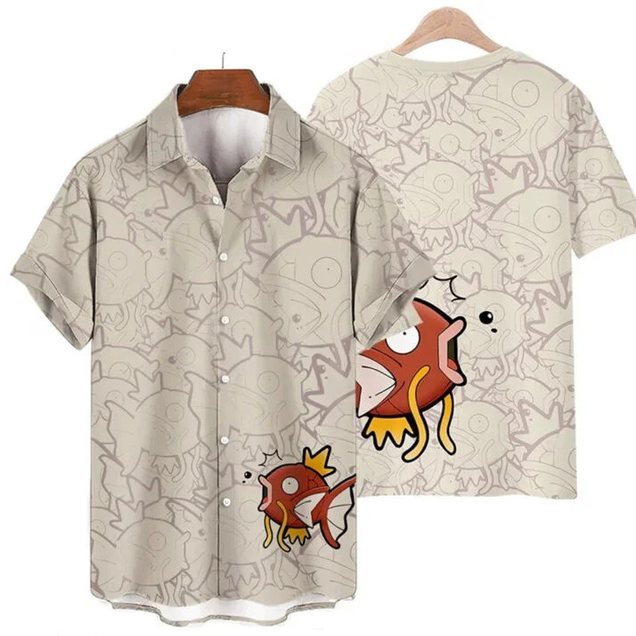 Pokemon Magikarp Aloha Shirt – Unique Anime Hawaiian Shirt f