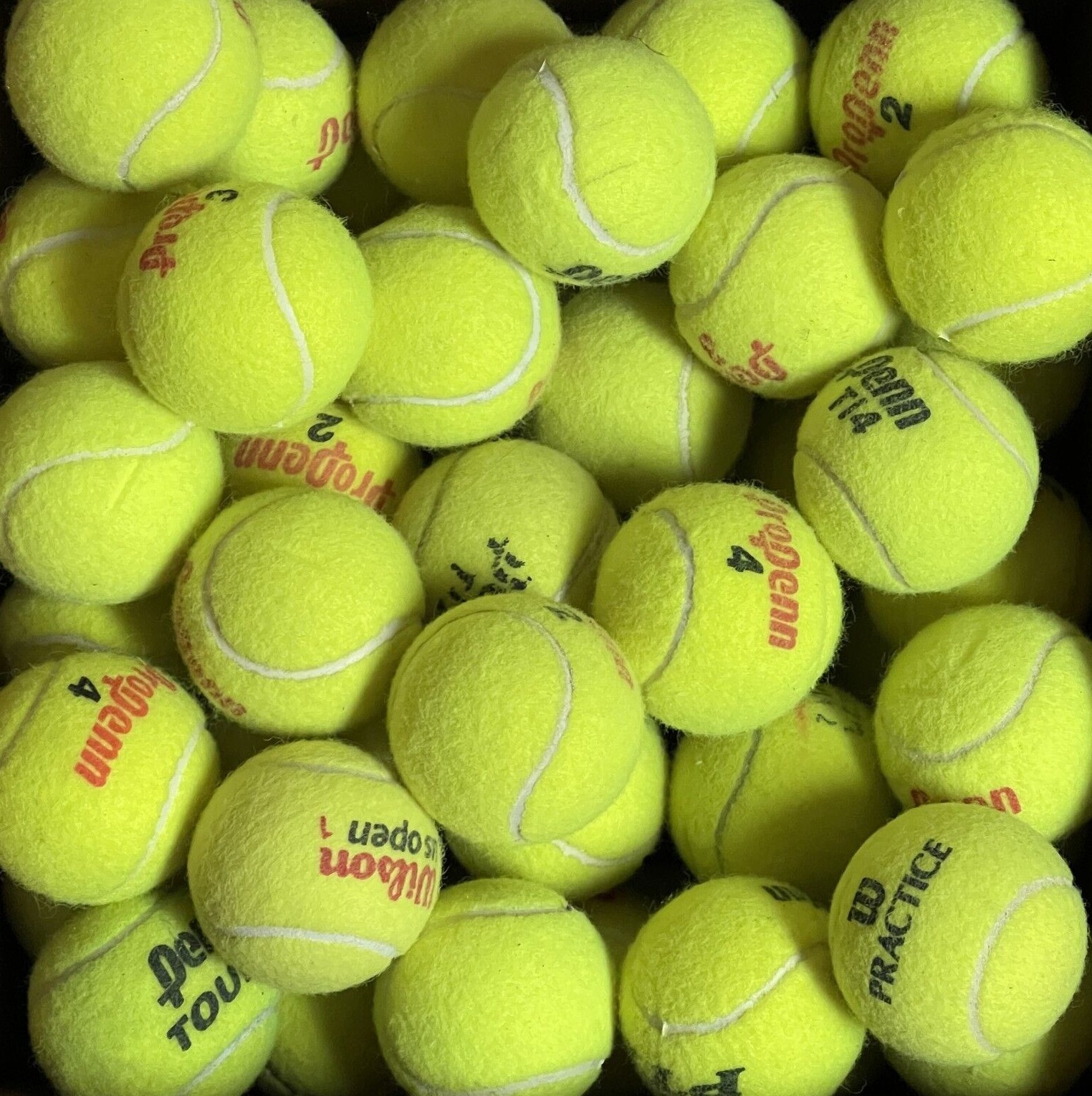 100 Grade A Used Tennis Balls (Collected from Indoor Courts Only) 