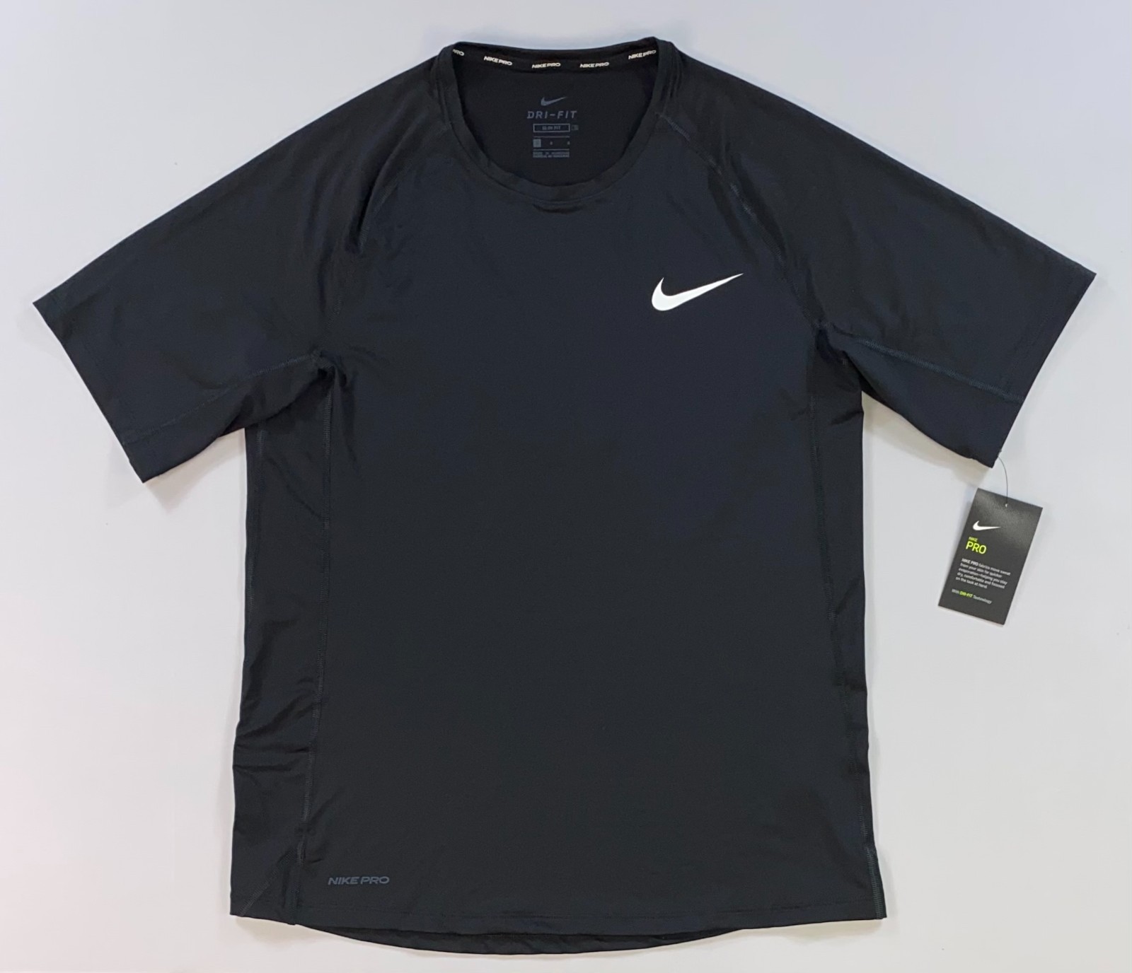 Men's Nike Pro DQ6208-010 Black SLIM FIT Dri Shirt