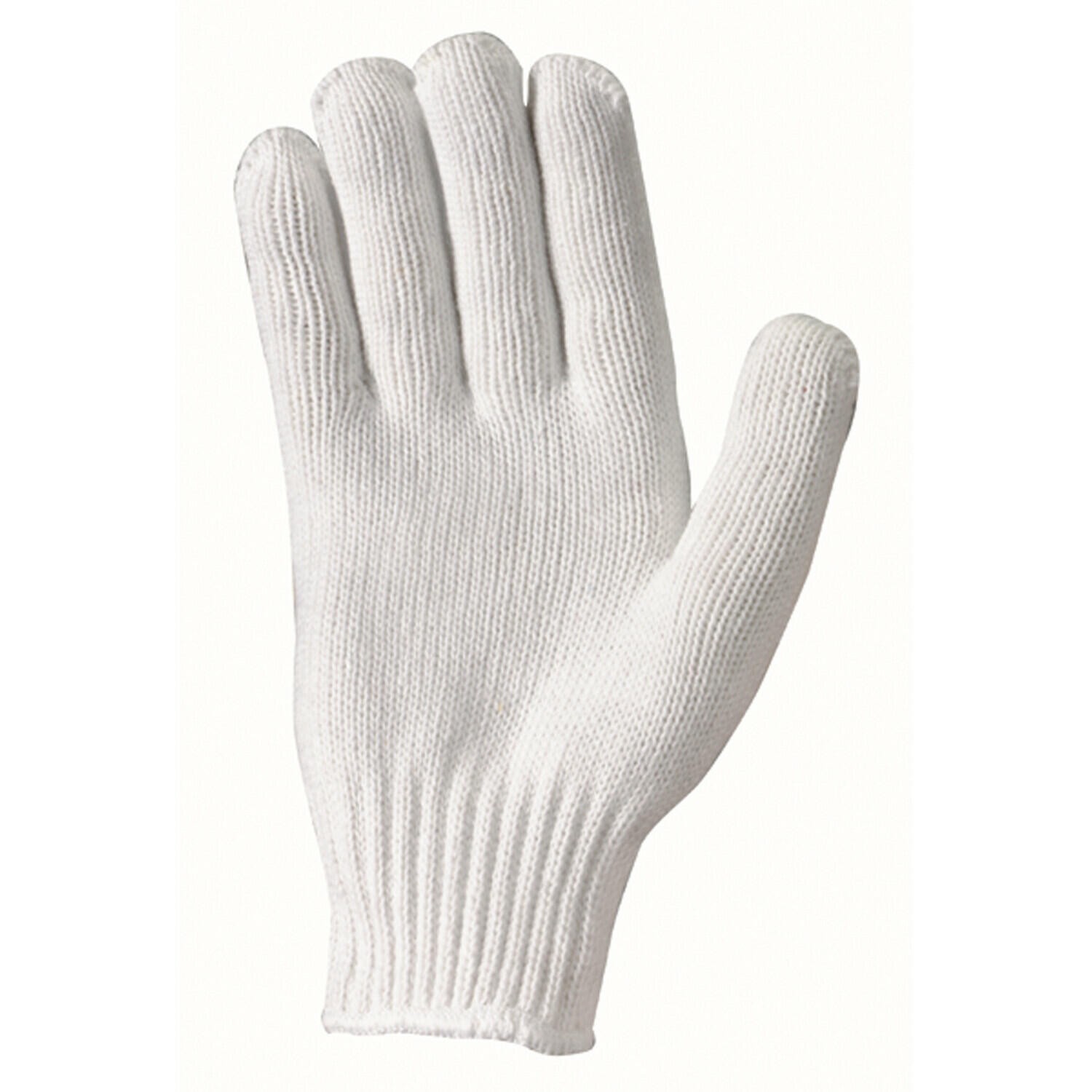 Cotton Polyester String Knit Work Gloves Without Dots, 25 DOZEN LARGE